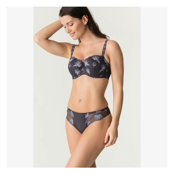 NEW PRIMA DONNA FIREWORKS Padded Bra Balcony in Frost Gray Size 36D - Picture 2 of 8